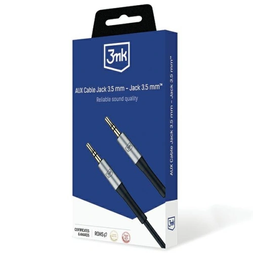 Kup Kabel 3MK AUX-Buchse 3,5mm / Buchse 3,5mm 1m - 3MK5287 - {ean13} - Sklep Home Screen