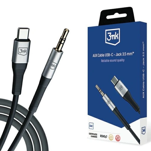 Kup Kabel 3MK AUX USB-C / Klinke 3,5mm 1m - 3MK5288 - {ean13} - Sklep Home Screen