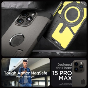 Buy Spigen Tough Armor Mag MagSafe Apple iPhone 15 Pro Max Gunmetal - SPN3113 - {ean13} - Home Screen Store Europe