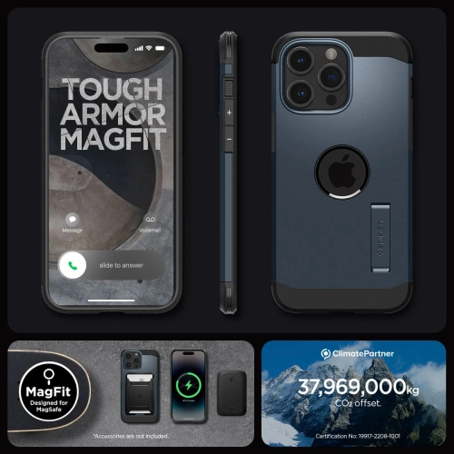 Kup Spigen Apple Carcasă Tough Armor MagSafe iPhone 15 Pro Max Metal Slate - SPN3114 - {ean13} - Sklep Home Screen