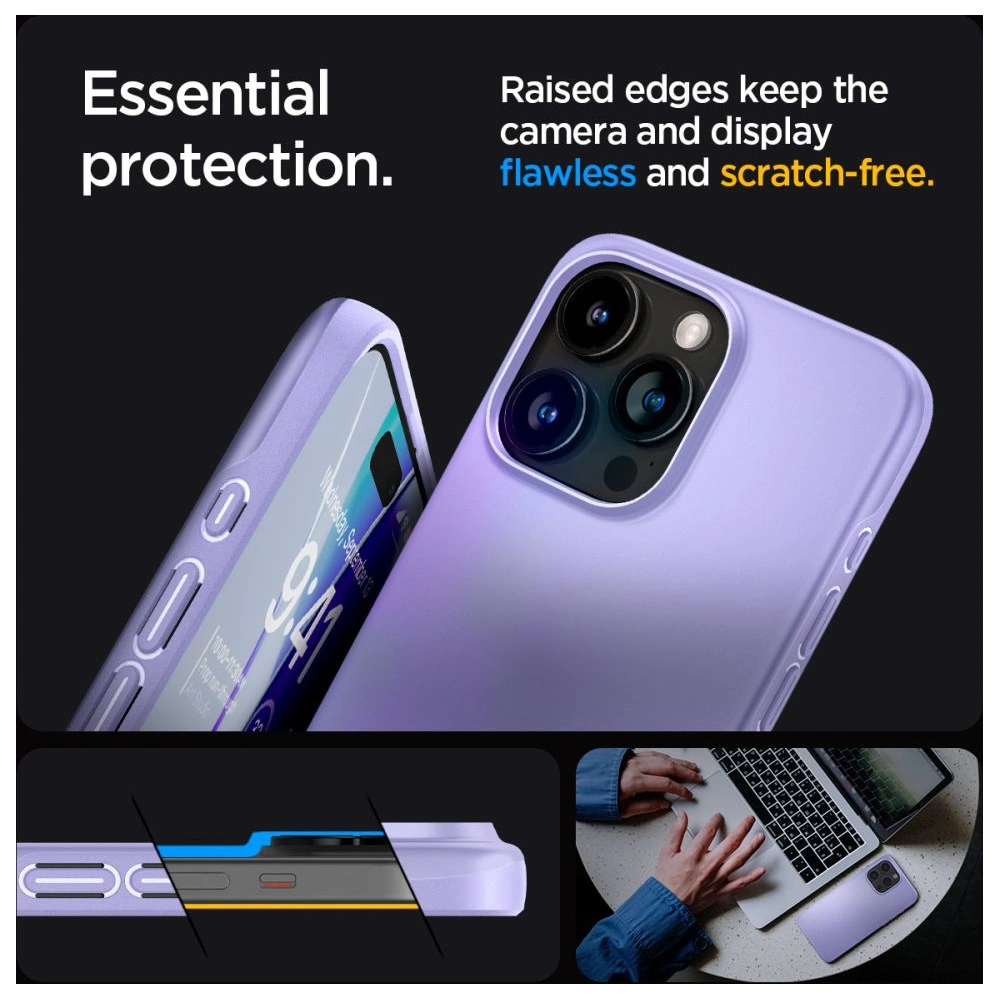 Etui Spigen Thin Fit Apple iPhone 15 Pro Iris Purple