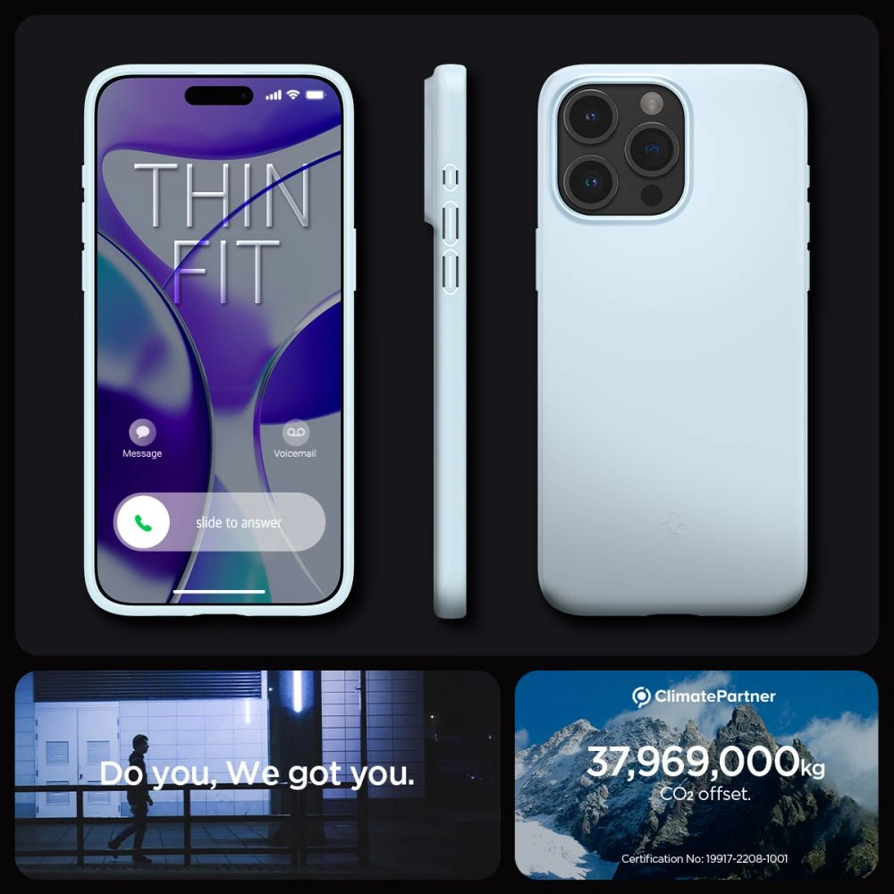 Etui Spigen Thin Fit Apple iPhone 15 Pro Mute Blue