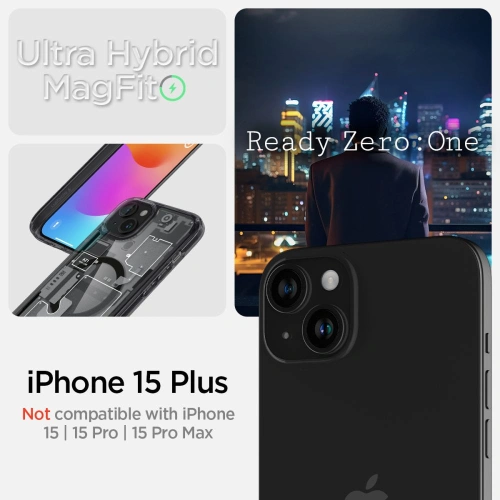 Kup Etui Spigen Ultra Hybrid Mag MagSafe Apple iPhone 15 Plus / 14 Plus Zero One - SPN3117 - {ean13} - Sklep Home Screen