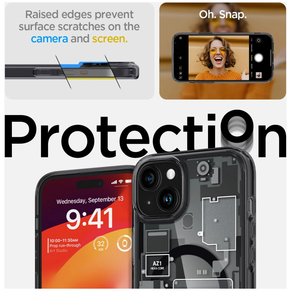 Etui Spigen Ultra Hybrid Mag MagSafe Apple iPhone 15 Plus / 14 Plus Zero One