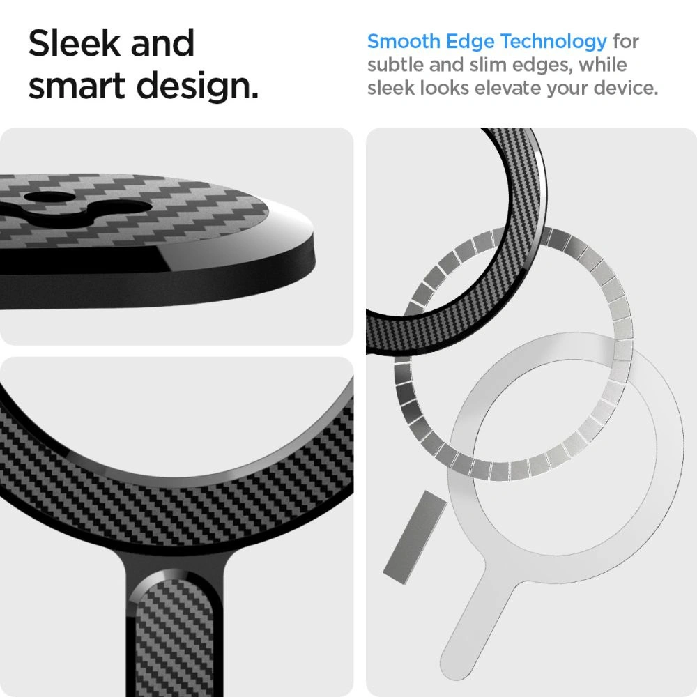 Pierścień Spigen Onetap Ring Magnetic MagSafe Plate Carbon
