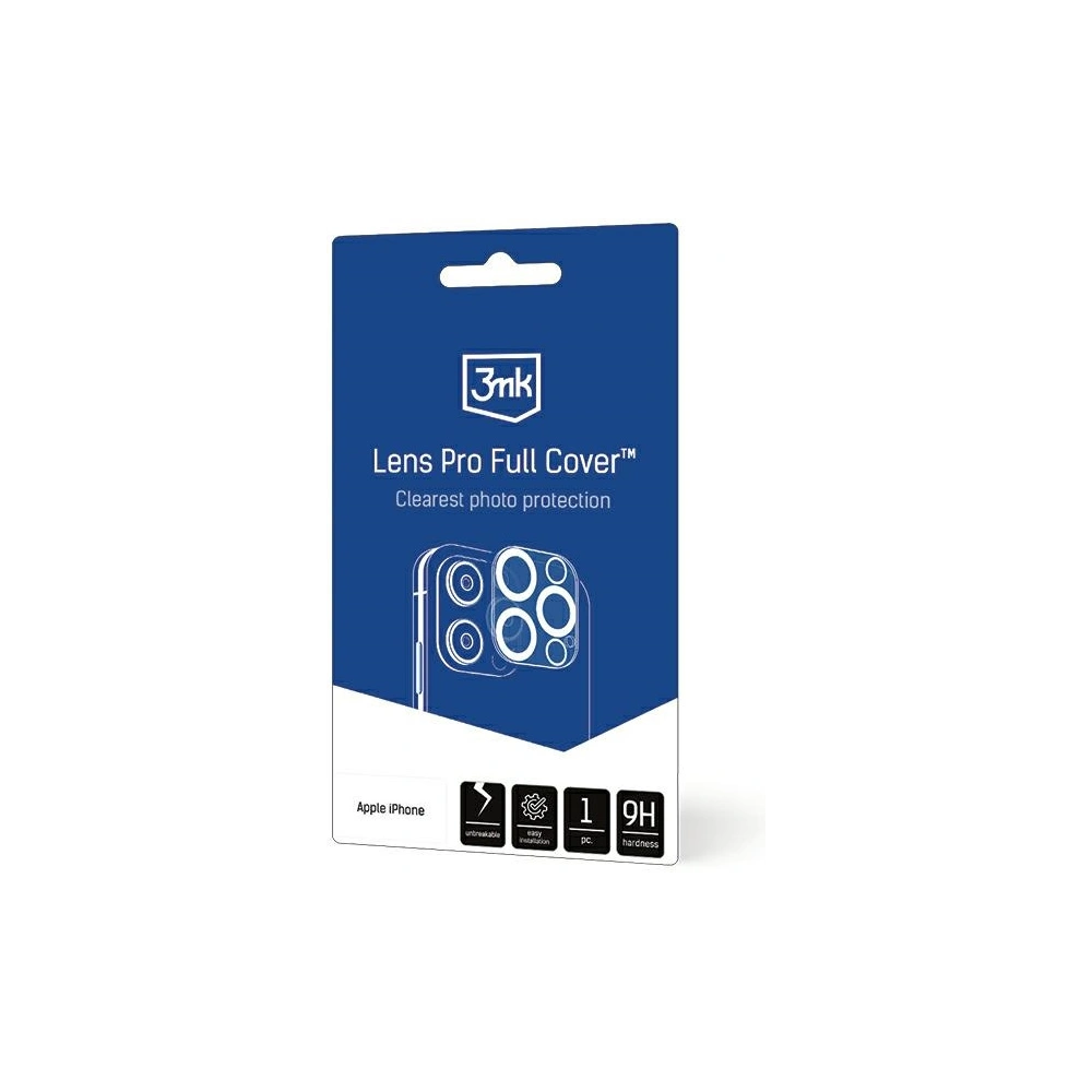 Nakładka na aparat 3MK Lens Pro Full Cover Apple iPhone 15 / 15 Plus