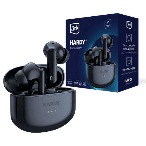 Kup 3MK Căști fără fir Hardy LifePods Pro Bluetoth 5.3 ANC negru/negru - 3MK5282 - {ean13} - Sklep Home Screen