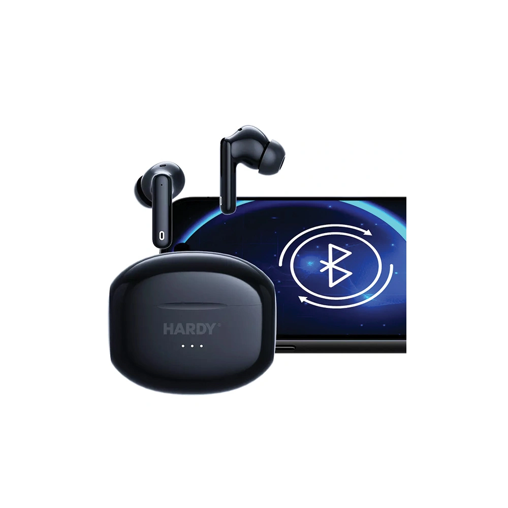 Słuchawki bezprzewodowe 3MK Hardy LifePods Pro Bluetoth 5.3 ANC czarny/black