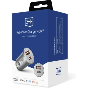 Kup 3MK Încărcător auto HyperCar Charger 45W USB-A + USB-C - 3MK5286 - {ean13} - Sklep Home Screen