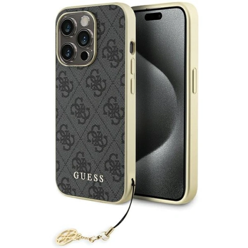 Kup Case Guess GUHCP15LGF4GGR Apple iPhone 15 Pro Hardcase 4G Charms Collection grau/grey - GUE2975 - {ean13} - Sklep Home Screen