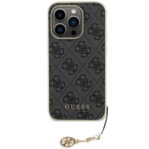 Etui Guess GUHCP15LGF4GGR Apple iPhone 15 Pro hardcase 4G Charms Collection szary/grey
