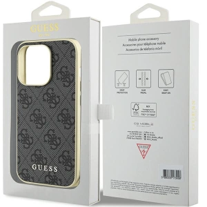 Etui Guess GUHCP15LGF4GGR Apple iPhone 15 Pro hardcase 4G Charms Collection szary/grey