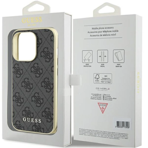 Kup Case Guess GUHCP15LGF4GGR Apple iPhone 15 Pro Hardcase 4G Charms Collection grau/grey - GUE2975 - {ean13} - Sklep Home Screen