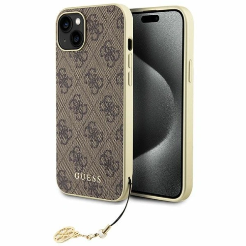 Kup Etui Guess GUHCP15SGF4GBR Apple iPhone 15 hardcase 4G Charms Collection hnědý/brown - GUE2978 - {ean13} - Sklep Home Screen
