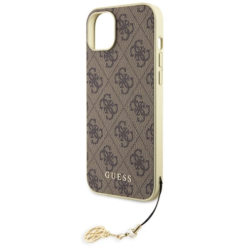 Kup Etui Guess GUHCP15SGF4GBR Apple iPhone 15 hardcase 4G Charms Collection hnědý/brown - GUE2978 - {ean13} - Sklep Home Screen