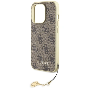 Buy Guess GUHCP15XGF4GBR Apple iPhone 15 Pro Max hardcase 4G Charms Collection brown - GUE2979 - {ean13} - Home Screen Store Europe