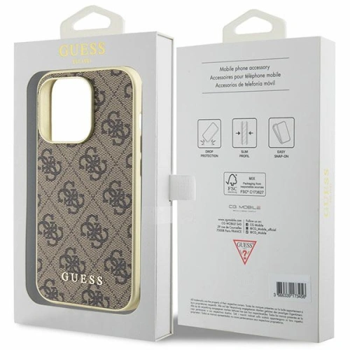 Kup Etui Guess GUHCP15XGF4GBR Apple iPhone 15 Pro Max hardcase 4G Charms Collection brązowy/brown - GUE2979 - {ean13} - Sklep Home Screen