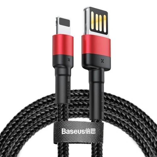 Kup Kabel Lightning USB (beidseitig) Baseus Cafule 1,5A 2m (schwarz-rot) - BSU444BLKRED - {ean13} - Sklep Home Screen