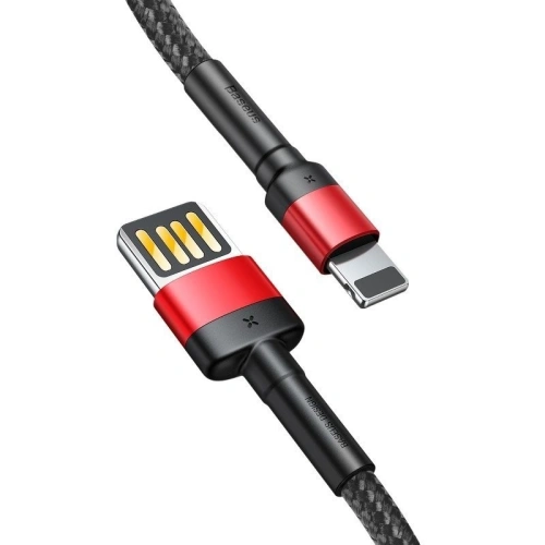 Kup Kabel Lightning USB (beidseitig) Baseus Cafule 1,5A 2m (schwarz-rot) - BSU444BLKRED - {ean13} - Sklep Home Screen