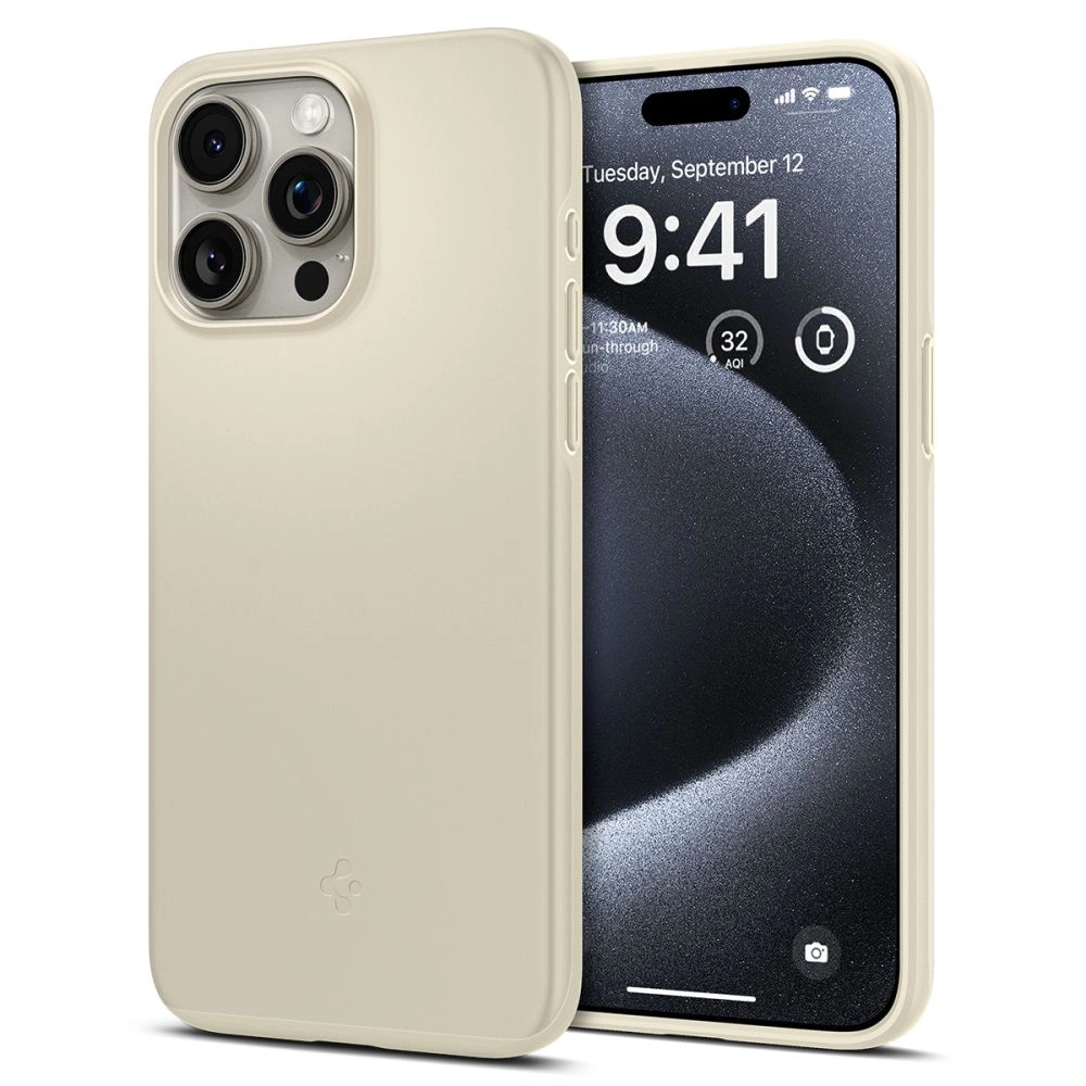 Etui Spigen Thin Fit Apple iPhone 15 Pro Mute Beige