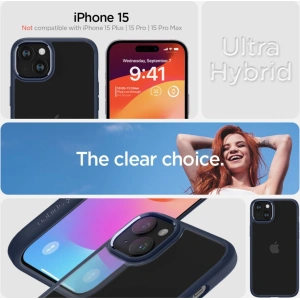 Etui Spigen Ultra Hybrid Apple iPhone 15 Navy Blue