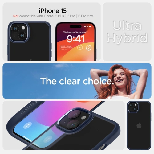 Kup Spigen Apple Husă Ultra Hybrid iPhone 15 Albastru marin - SPN3125 - {ean13} - Sklep Home Screen