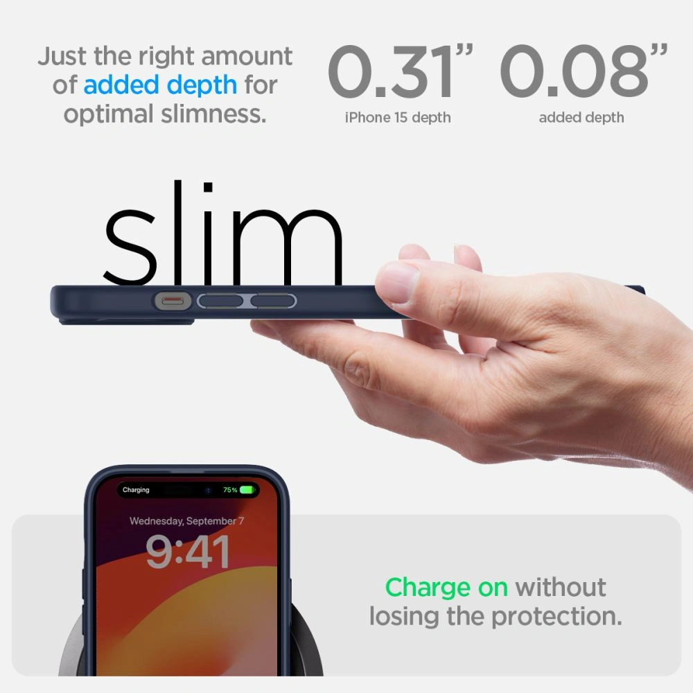 Etui Spigen Ultra Hybrid Apple iPhone 15 Navy Blue