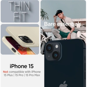 Etui Spigen Thin Fit Apple iPhone 15 Mute Beige