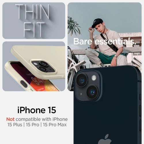 Buy Spigen Thin Fit Apple iPhone 15 Mute Beige - SPN3126 - {ean13} - Home Screen Store Europe