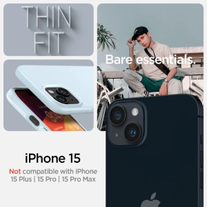 Etui Spigen Thin Fit Apple iPhone 15 Mute Blue
