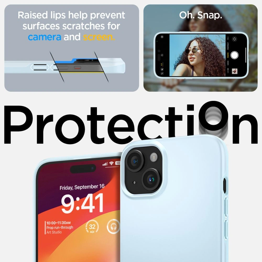 Etui Spigen Thin Fit Apple iPhone 15 Mute Blue