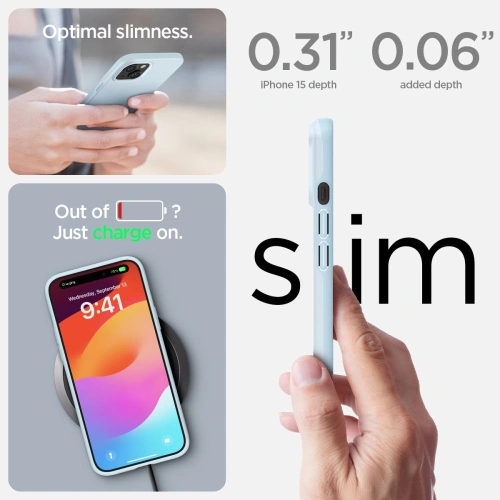 Kup Etui Spigen Thin Fit Apple iPhone 15 Mute Blue - SPN3127 - {ean13} - Sklep Home Screen