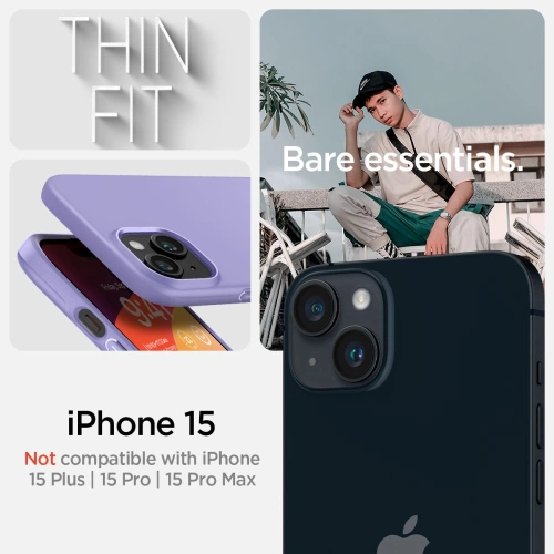 Kup Etui Spigen Thin Fit Apple iPhone 15 Iris Purple - SPN3128 - {ean13} - Sklep Home Screen