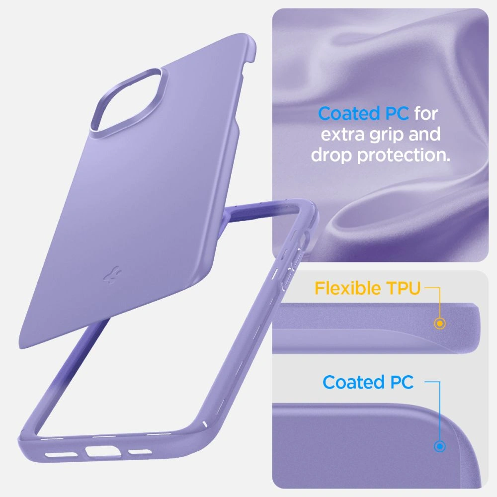 Etui Spigen Thin Fit Apple iPhone 15 Iris Purple