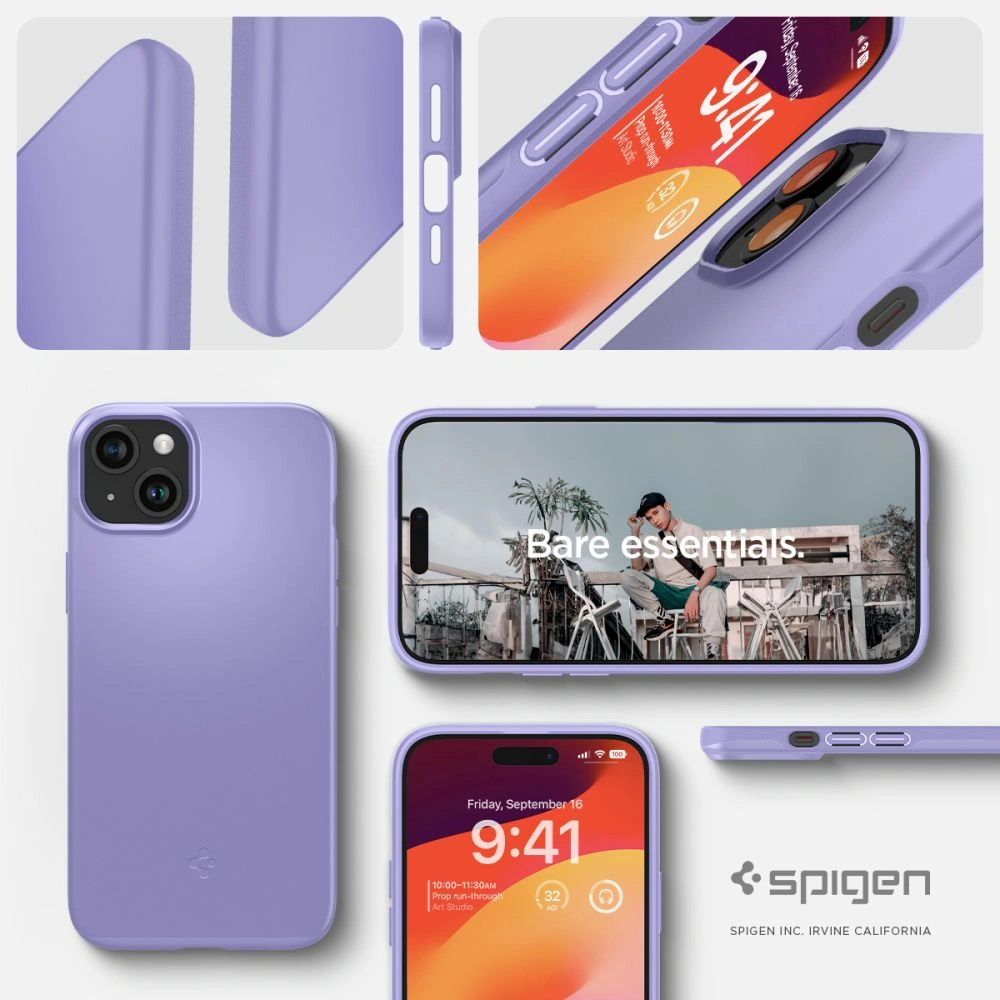 Etui Spigen Thin Fit Apple iPhone 15 Iris Purple