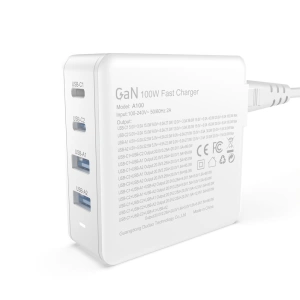 Kup Dudao Încărcător A100EU GaN 100W 2xUSB-C / 2xUSB-A alb - DDA294 - {ean13} - Sklep Home Screen