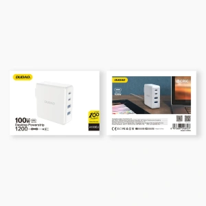 Kup Dudao Încărcător A100EU GaN 100W 2xUSB-C / 2xUSB-A alb - DDA294 - {ean13} - Sklep Home Screen