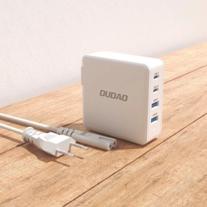 Kup Dudao Încărcător A100EU GaN 100W 2xUSB-C / 2xUSB-A alb - DDA294 - {ean13} - Sklep Home Screen