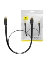 Kabel síťový Baseus, Ethernet RJ45, 10 Gbps, Cat.7, 0,5m (černý)