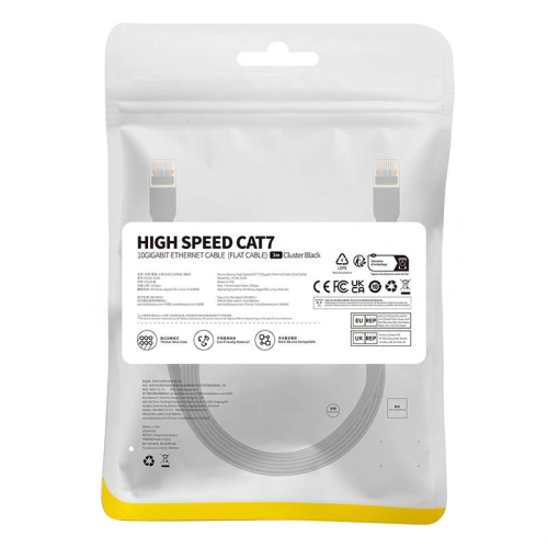 Kup Netzwerkkabel Baseus, Ethernet RJ45, 10 Gbps, Cat.7, 3m (schwarz) - BSU4607 - {ean13} - Sklep Home Screen