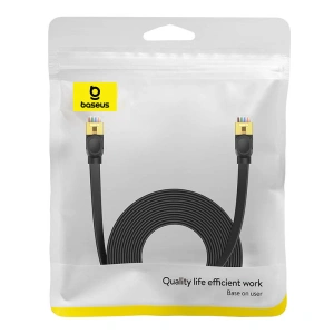 Baseus network cable, Ethernet RJ45, 10 Gbps, Cat.7, 8m (black)