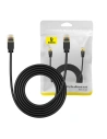 Kabel síťový Baseus High Speed, Ethernet RJ45, 10 Gbps, Cat.7, 3m (černý)