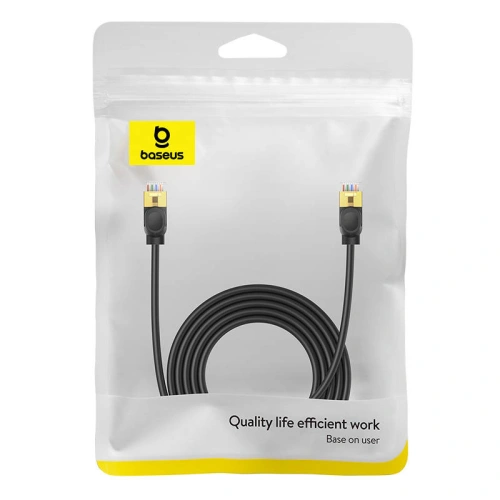 Kup Kabel sieciowy Baseus High Speed, Ethernet RJ45, 10 Gbps, Cat.7, 3m (czarny) - BSU4611 - {ean13} - Sklep Home Screen