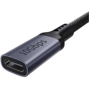 Kábel meghosszabbítása Baseus USB-C férfi női High Definition, 10Gbps, 0,5m (fekete)