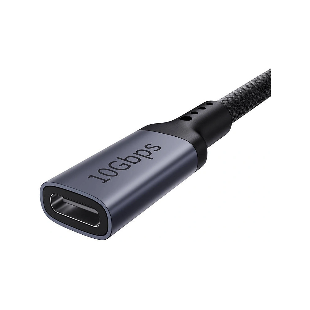 Przedłużenie kabla Baseus USB-C męski do żeński High Definition, 10Gbps, 0,5m (czarny)