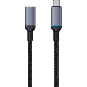 Prodloužení kabelu Baseus USB-C samec na samici High Definition, 10Gbps, 0,5m (černý)