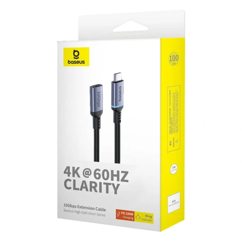 Kup Kábelhosszabbító Baseus USB-C férfi női High Definition, 10Gbps, 1m (fekete) - BSU4614 - {ean13} - Sklep Home Screen