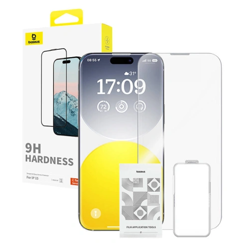 Kup Edzett üveg Baseus Diamond az Apple iPhone 15-höz - BSU4616 - {ean13} - Sklep Home Screen