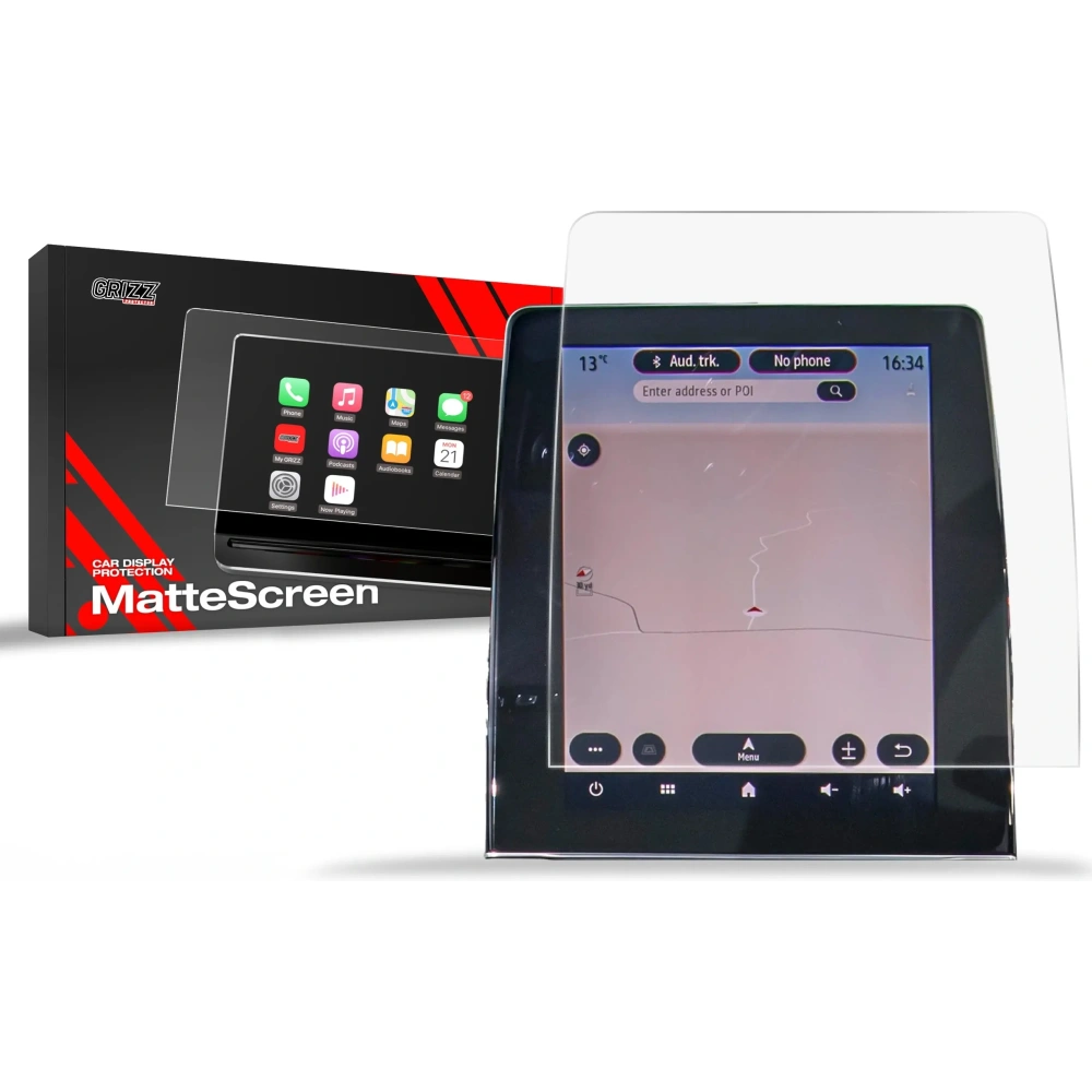 Folia matowa GrizzGlass CarDisplay Protection do Renault Zoe 9,3" (2019-2025)