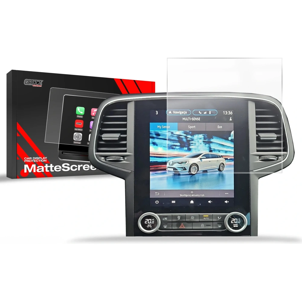 Folia matowa GrizzGlass CarDisplay Protection do Renault Megane 4 9,3" (2020-2024)